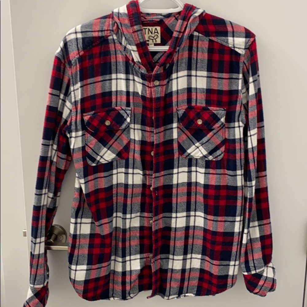 Aritzia plaid shirt - Picture 1 of 4